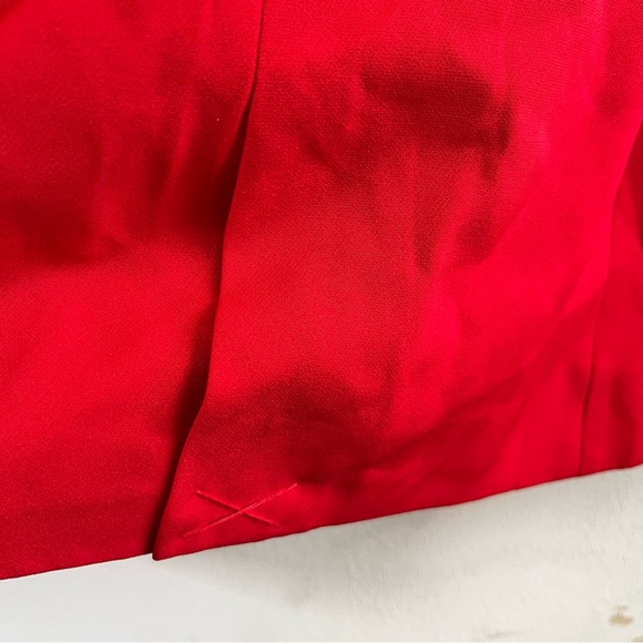 Eloquii Blazer Red Single Button Bell Split Sleeve Shawl Collar Sz 18 EUC - Picture 10 of 11